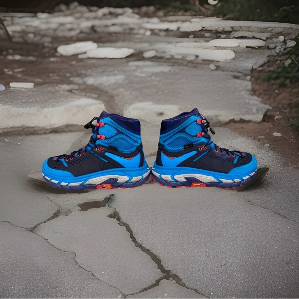 🕠 Hoka | One One Ultra Hi Tor WP Hiking Boot | Blue Jewel/Medival Blue | 7 - Picture 4 of 8